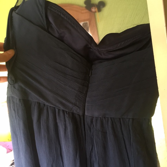 Amsale Navy Dress - Picture 2 of 4